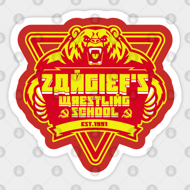 Zangief's wrestling school Sticker by carloj1956